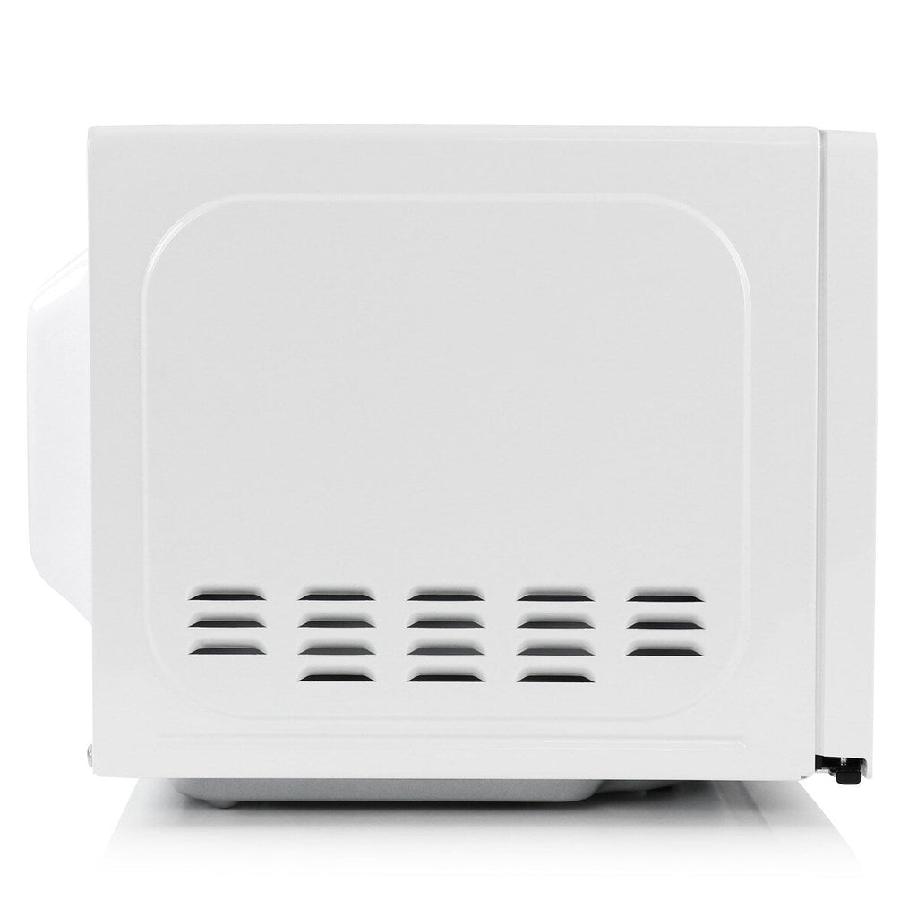 0.7 Cu Ft 700 Watt LED Digital Microwave Oven in White with Child Safety Lock