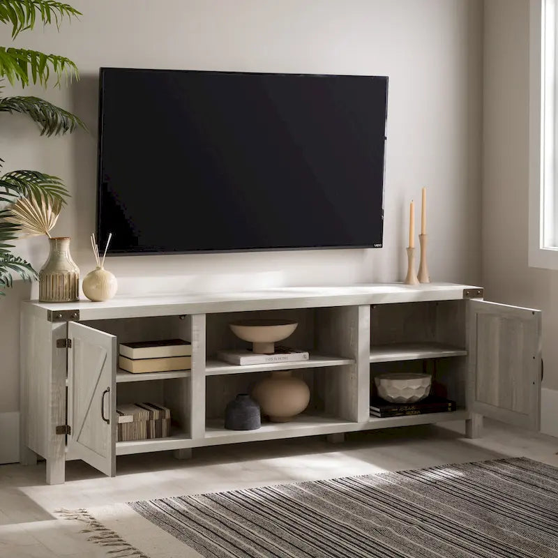 Middlebrook Firebranch 70-inch Barn Door TV Stand