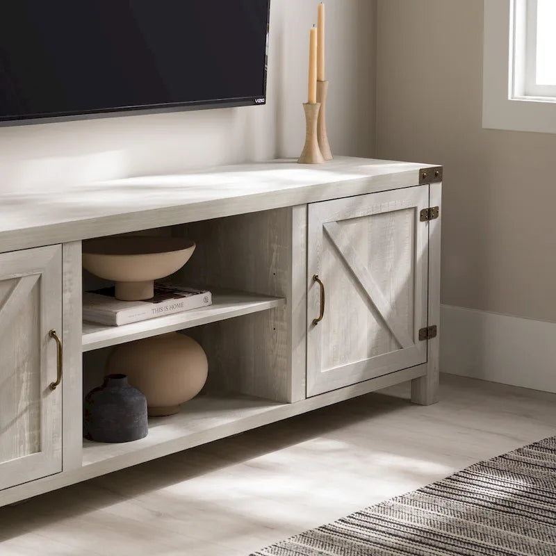 Middlebrook Firebranch 70-inch Barn Door TV Stand