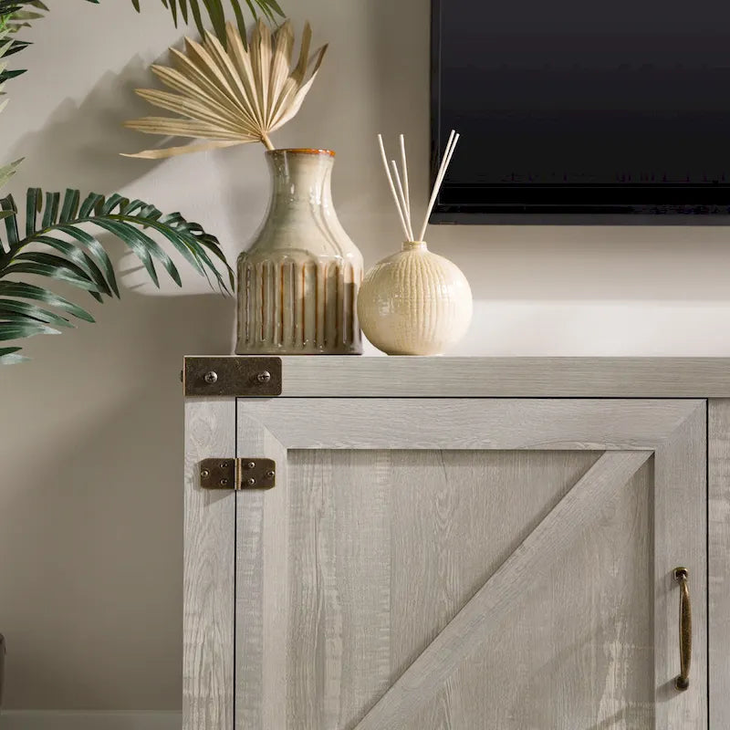 Middlebrook Firebranch 70-inch Barn Door TV Stand