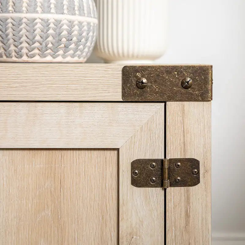 Middlebrook Firebranch 70-inch Barn Door TV Stand