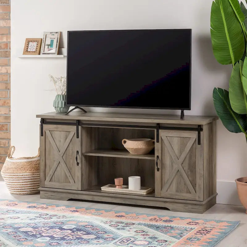 Middlebrook Wind Gap 58-inch Sliding Barn Door TV Stand