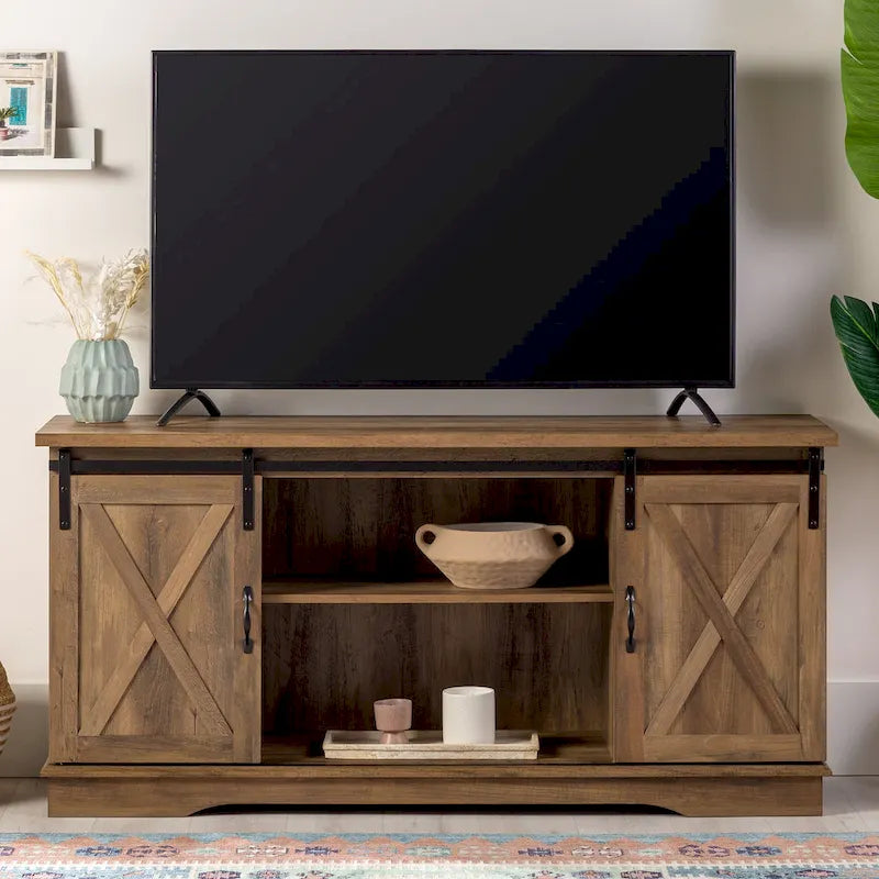 Middlebrook Wind Gap 58-inch Sliding Barn Door TV Stand