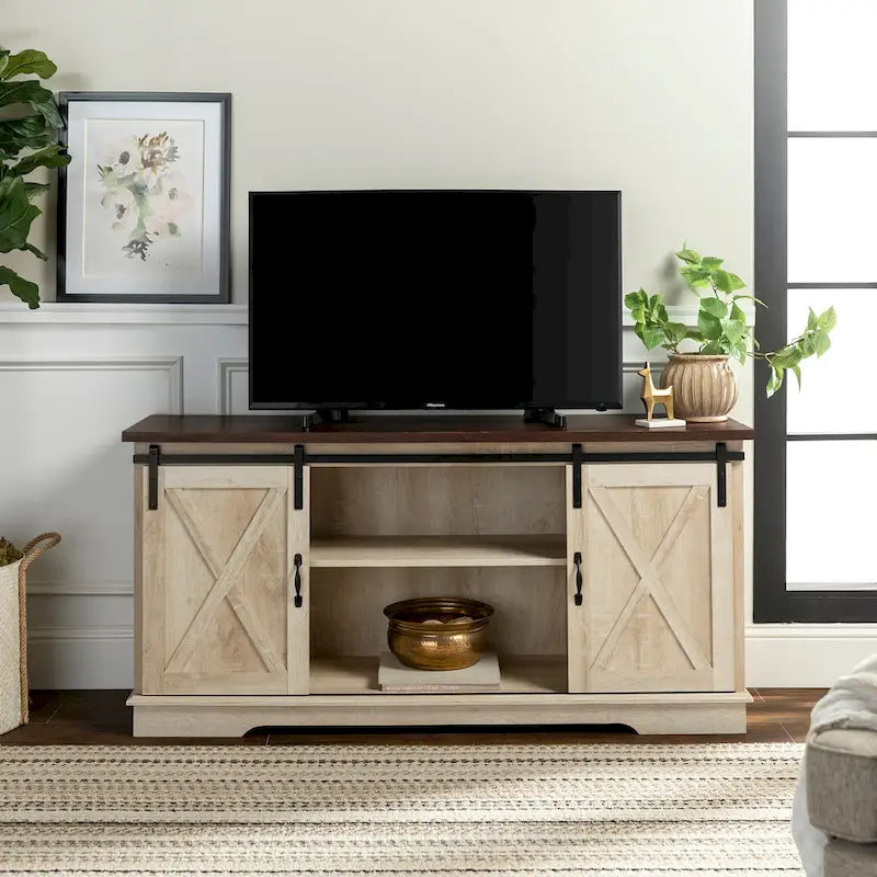 Middlebrook Wind Gap 58-inch Sliding Barn Door TV Stand