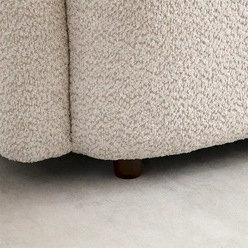 Modern 3 Seater Velvet Upholstered Comfy Couch with Legs