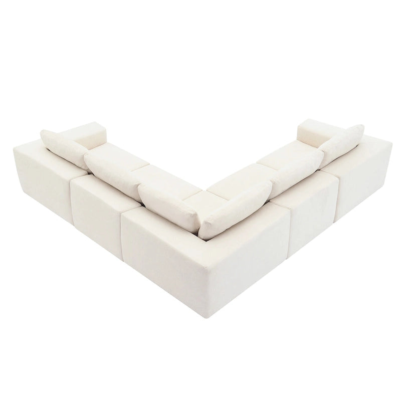 Modular Sectional Sofa, L Shaped Sectional Couch, Cloud Couch Set