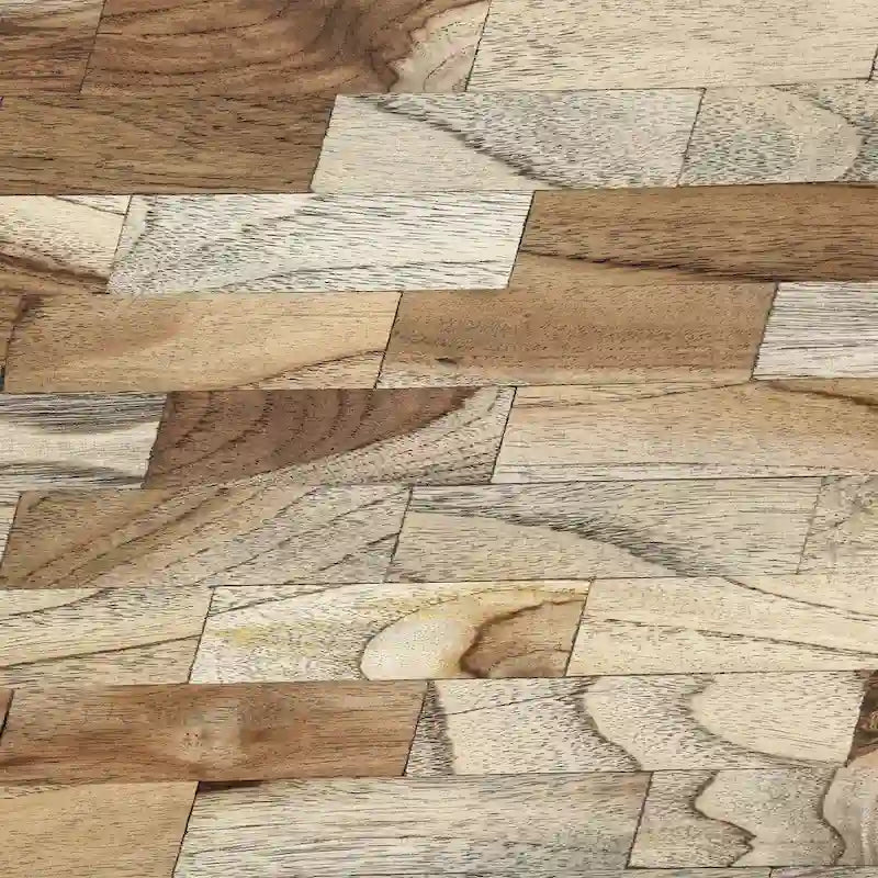 18.75 Modern Handcrafted Designed Coffee Table with Wood Tabletop and Unique V-Shaped Legs