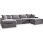 Modmax 4 Piece Modular Sectional with Double Chaise