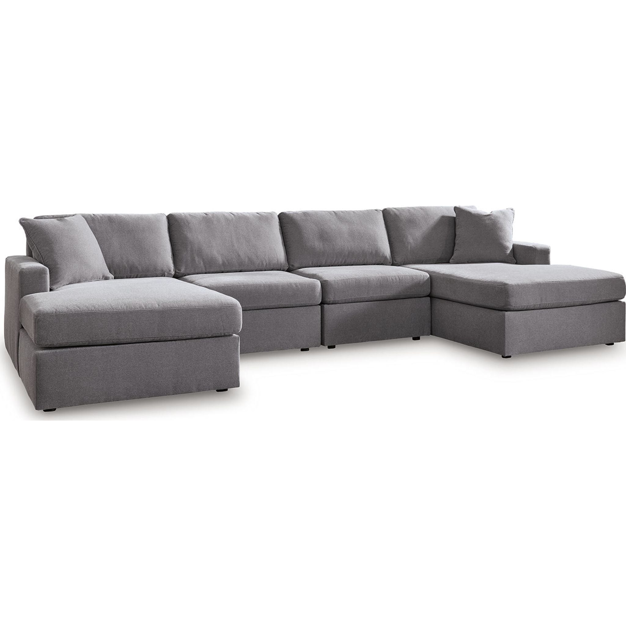 Modmax 4 Piece Modular Sectional with Double Chaise