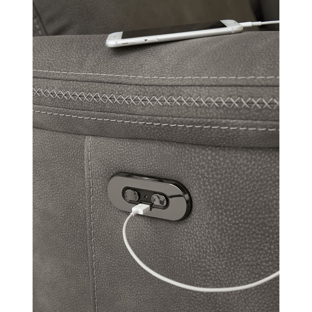 Next-Gen Power Reclining Loveseat with Console - Slate