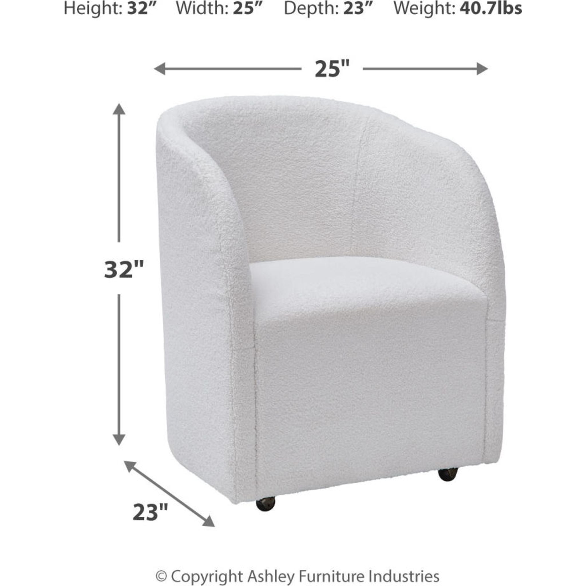Rowanbeck Dining Chair - Ivory - (D821-02A)