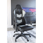 Lynxtyn Swivel Gaming Chair - Black/Gray