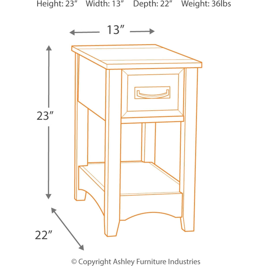 Breegin End Table - Brown