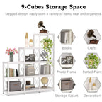 12 Shelves Ladder Bookshelf, Industrial Corner Bookshelf