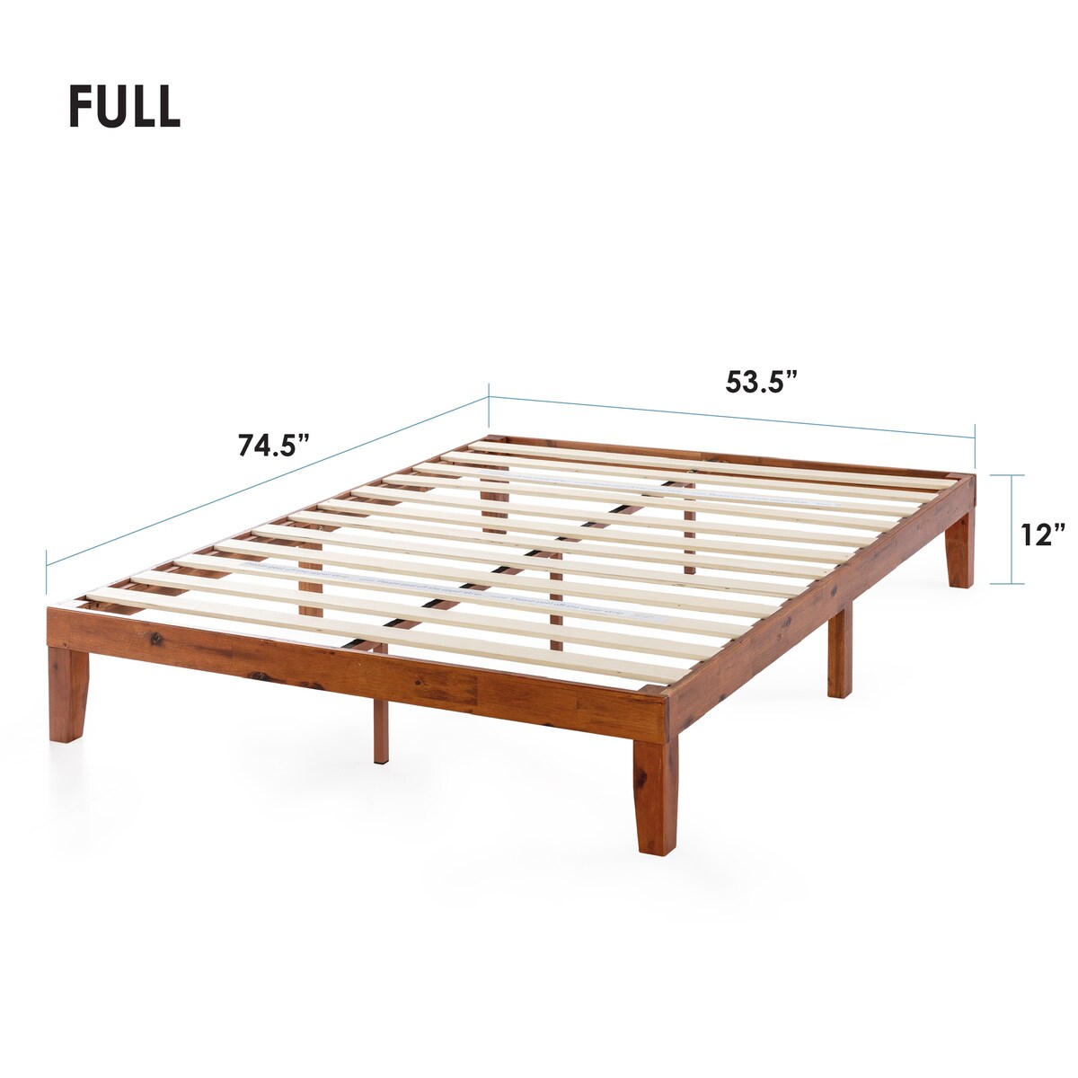 12 Classic Solid Wood Platform Bed Frame