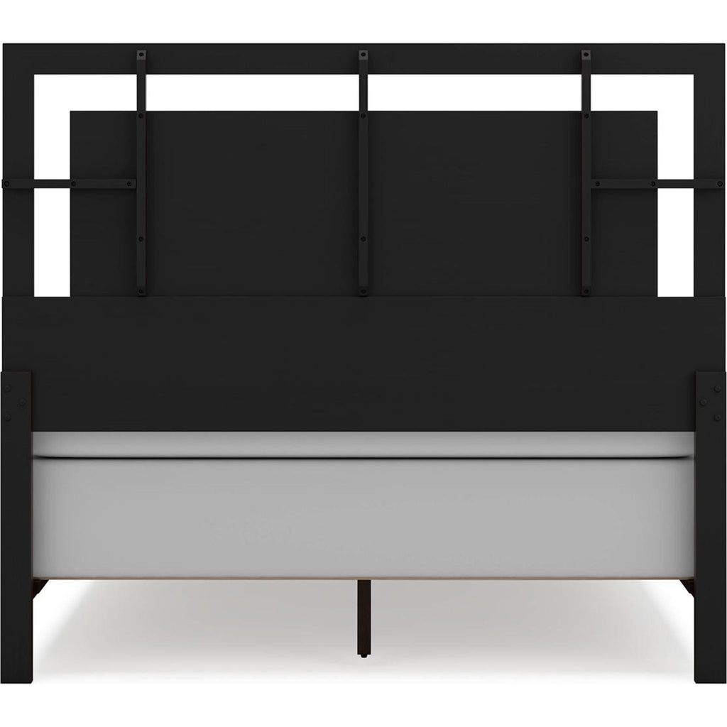 Covetown Queen Panel Bed - Dark Brown
