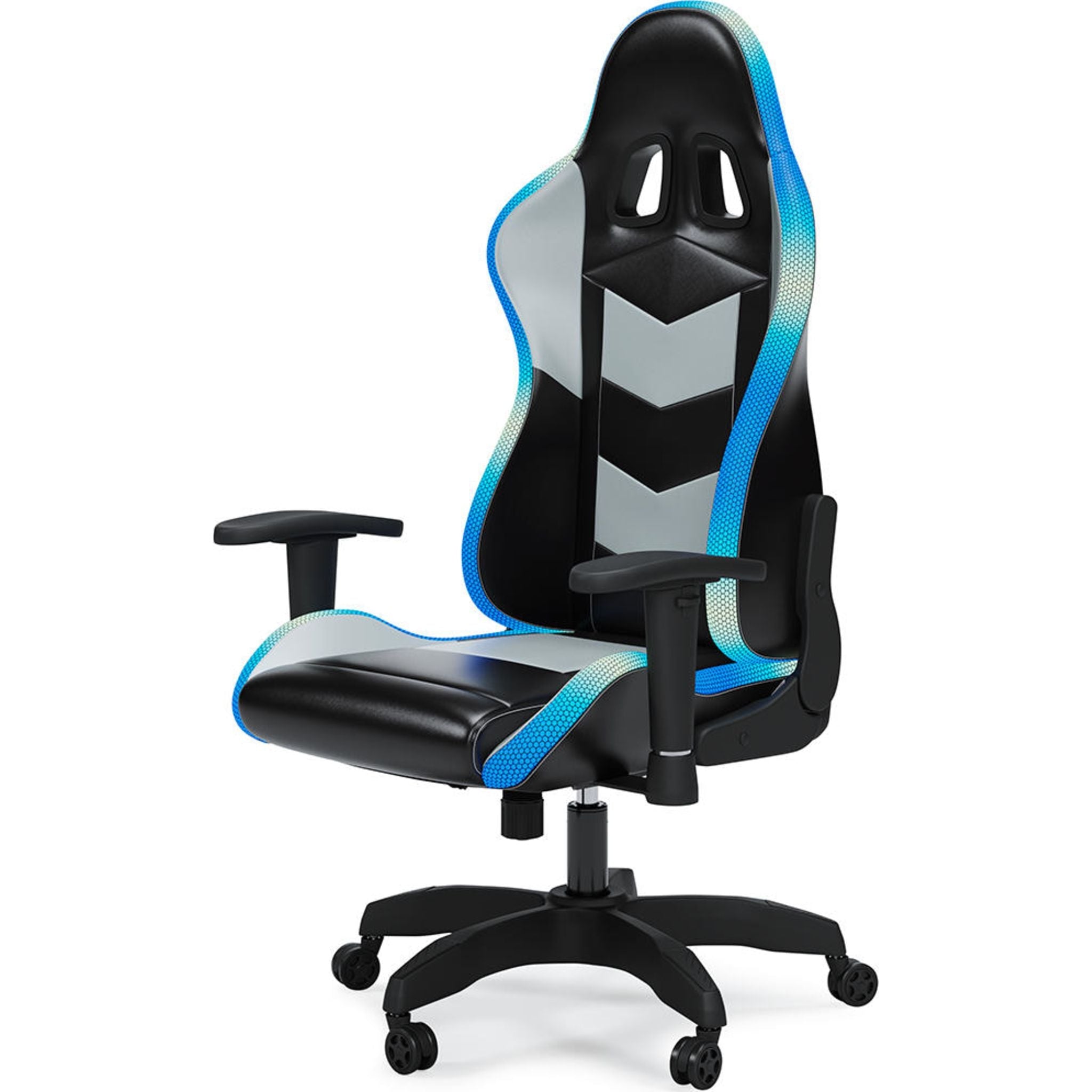 Lynxtyn Swivel Gaming Chair - Black/Gray