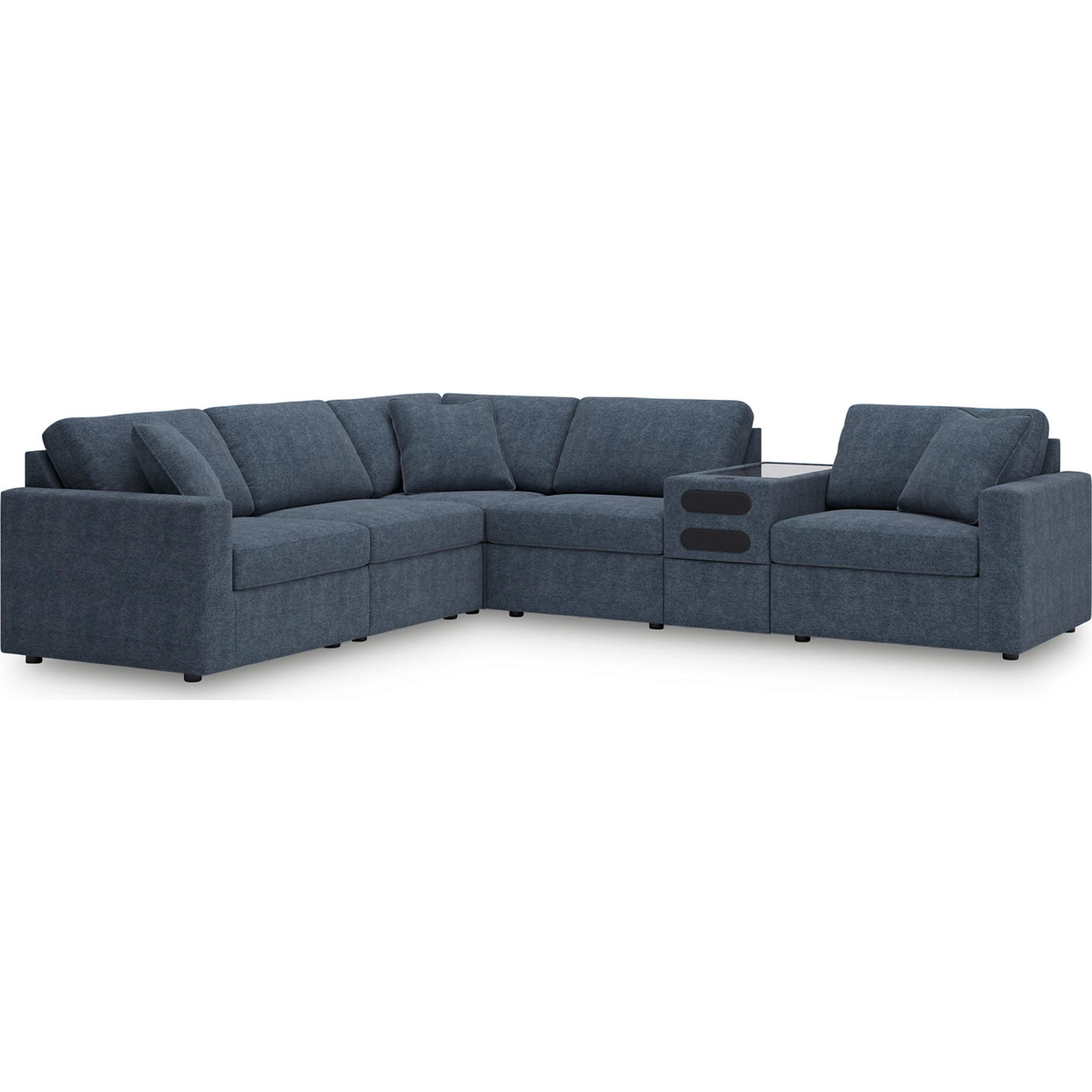 Modmax 6 Piece Modular Sectional with Audio Console