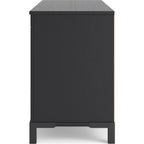 Cayberry TV Stand with Fireplace - Black