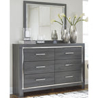 Lodanna Dresser and Mirror - Gray