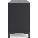 Cayberry TV Stand with Fireplace - Black