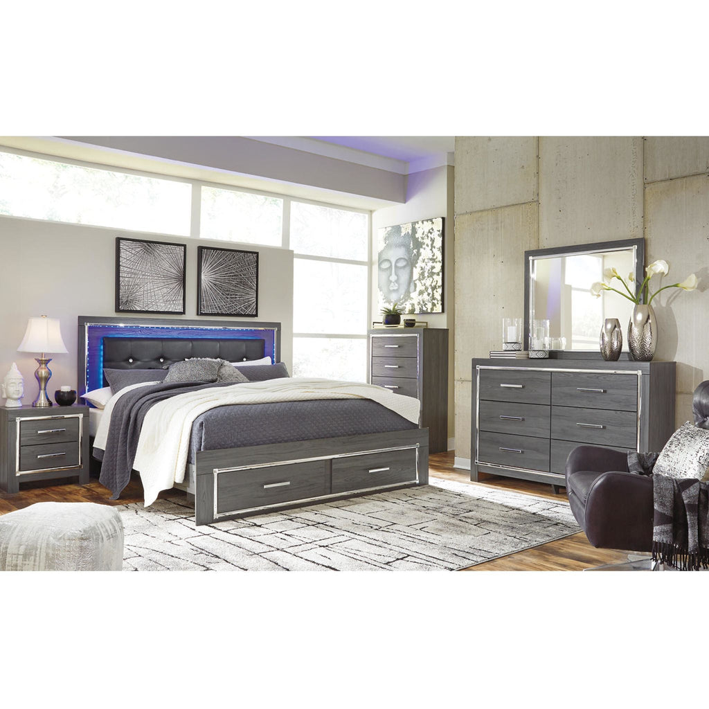 Lodanna Dresser and Mirror - Gray
