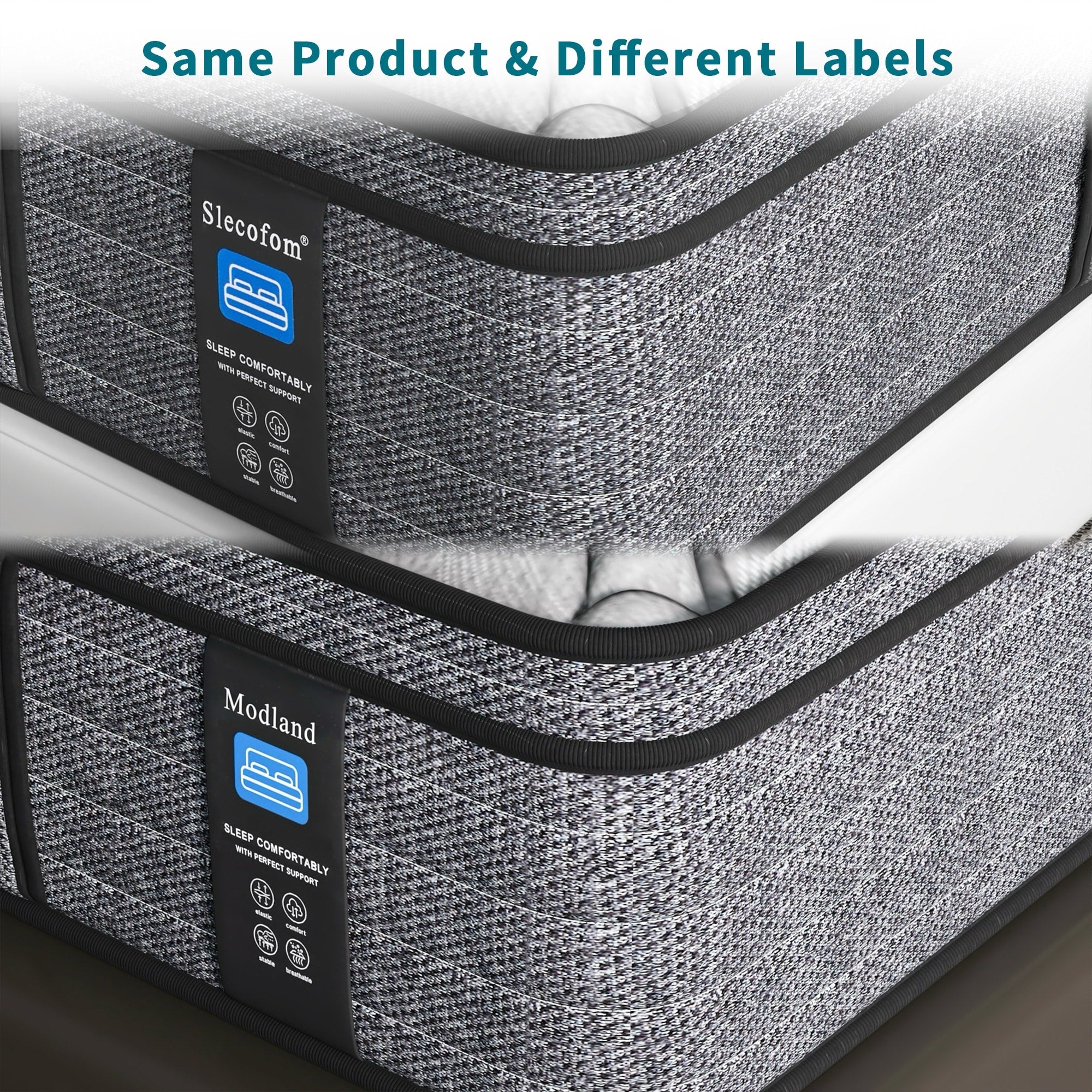 Modland 14 Inch Medium Hybrid Mattress, Euro Top - Fire-Safe CertiPUR-US Foams for Back Pain Relief, Twin/Full/Queen/King