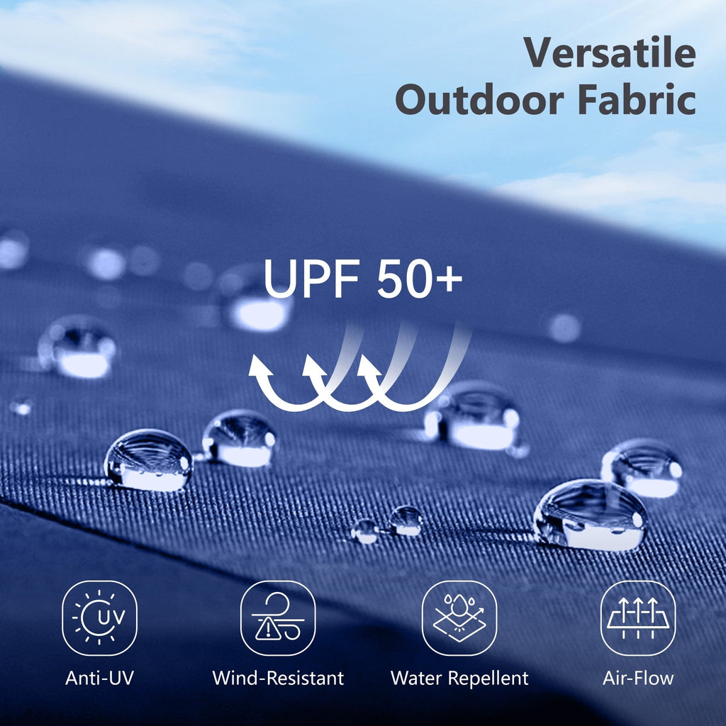 MAISON ARTS 15ft Double-Sided Patio Extra Large Twin Umbrella with Base Included