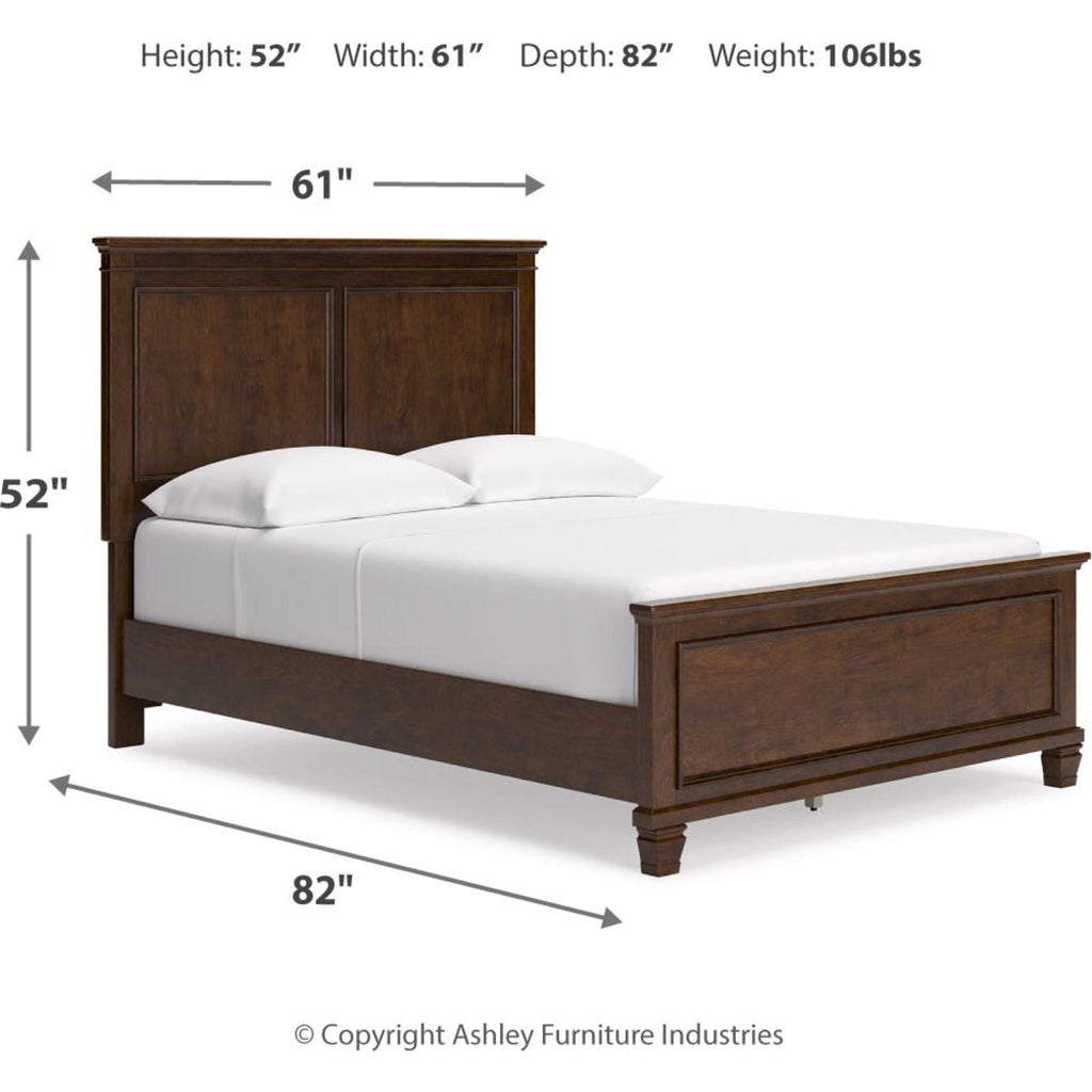 Danabrin Panel Bed - Brown