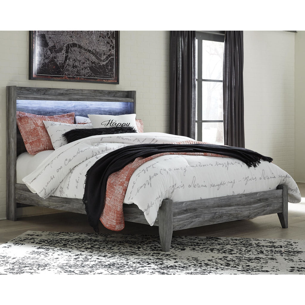 Baystorm 6 Piece Queen Panel Bedroom - Gray