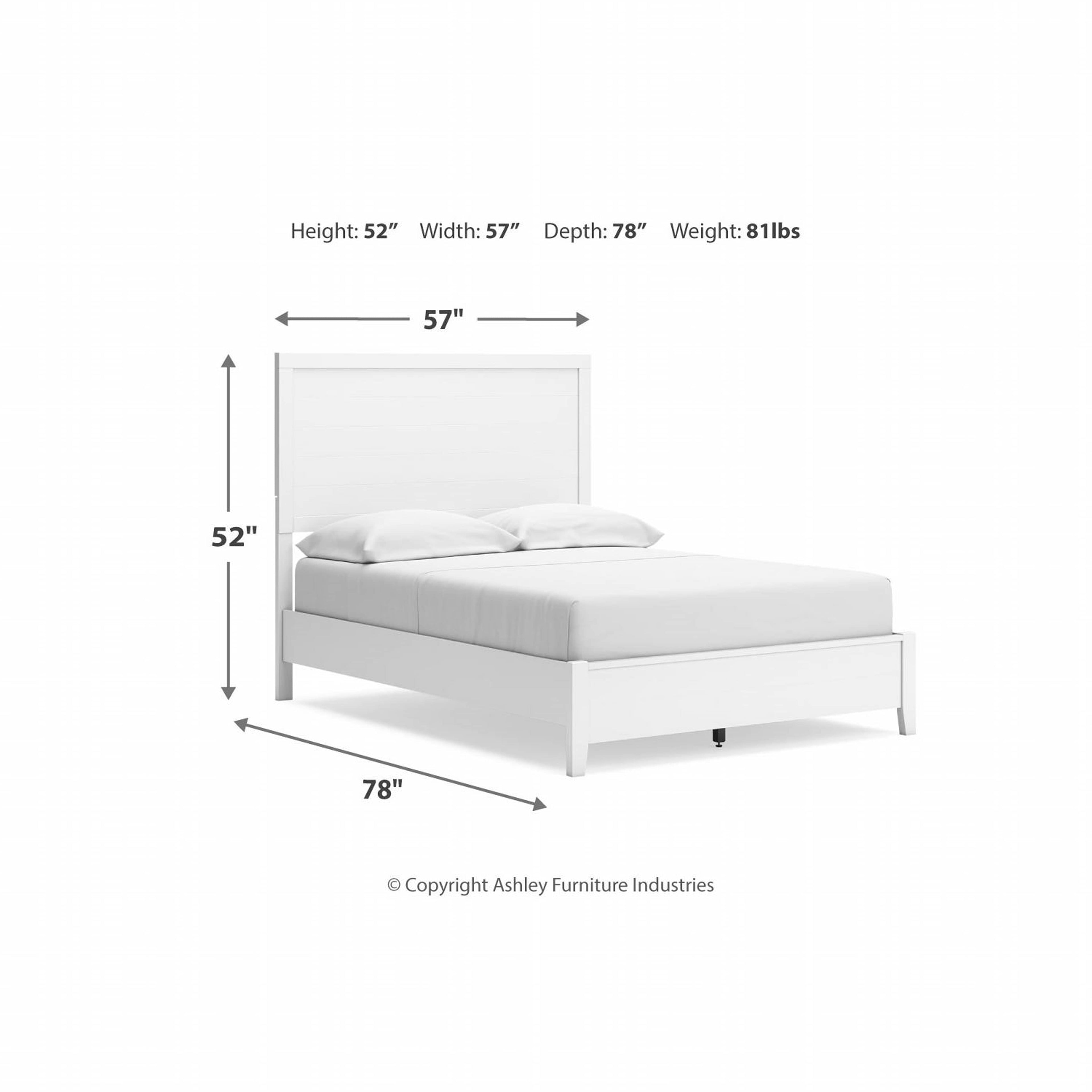 Binterglen Full Panel Bed - White