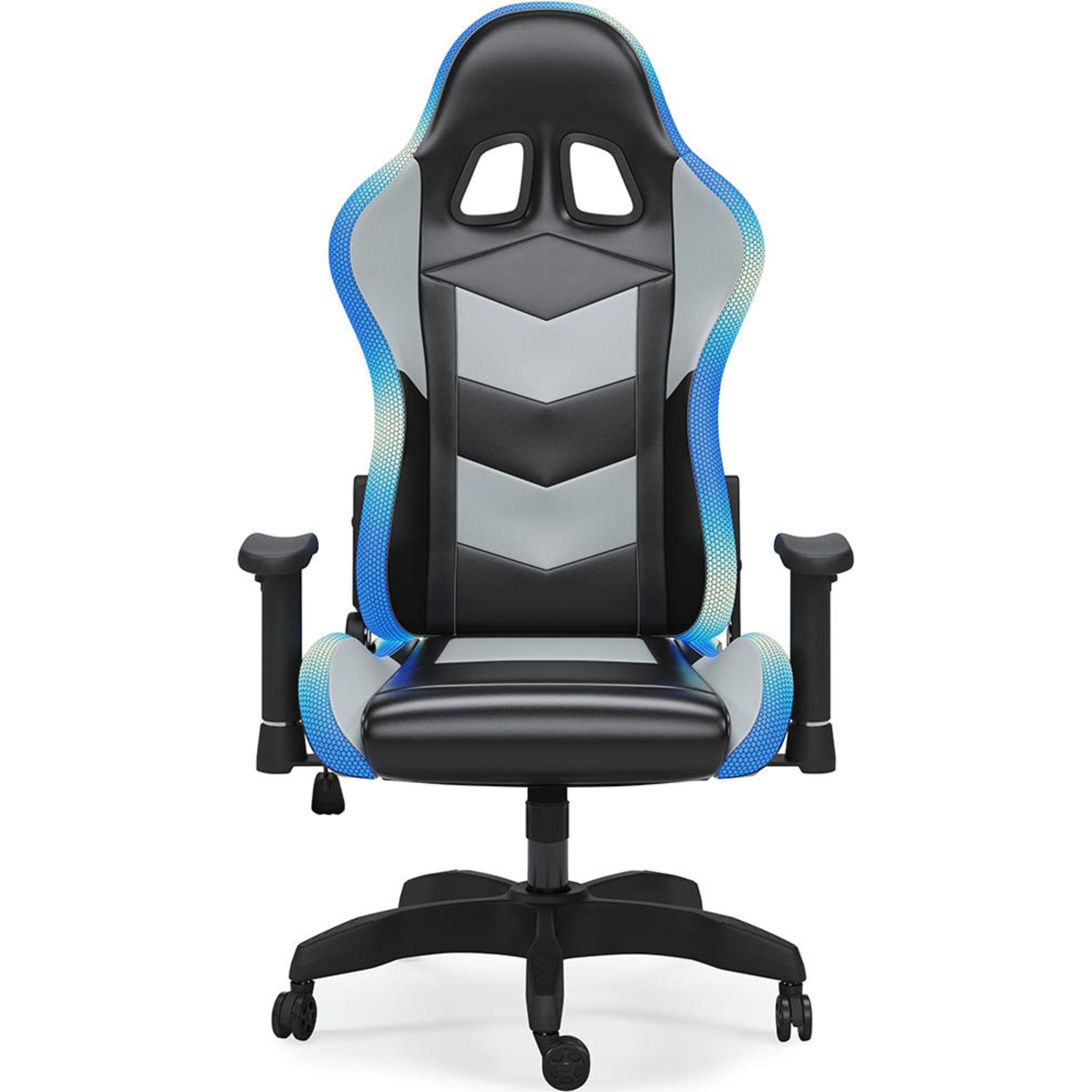 Lynxtyn Swivel Gaming Chair - Black/Gray