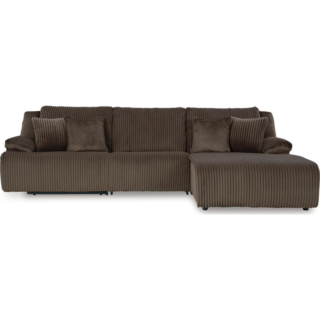 Top Tier 3 Piece Reclining Sectional with Chaise