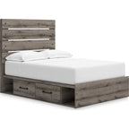 Graystorm Full Storage Bed - Brown Gray