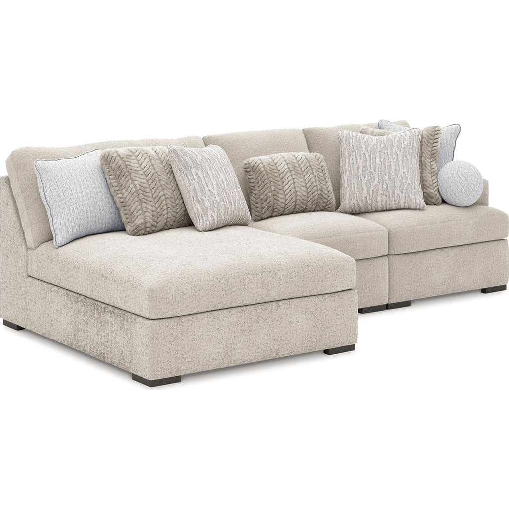Cuddle Plush 3 Piece Modular Sectional with Chaise