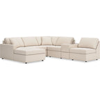 Modmax 6 Piece Modular Sectional with Chaise and Storage Console