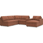 Modmax 6 Piece Modular Sectional with Chaise and Storage Console