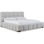 Grendusk Upholstered Bed - Light Gray