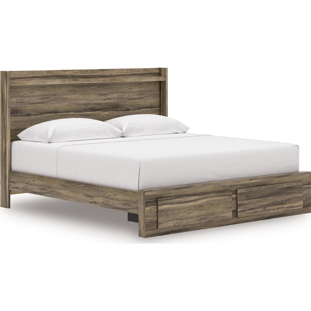Elbrim Storage Bed - Brown