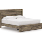 Elbrim Storage Bed - Brown