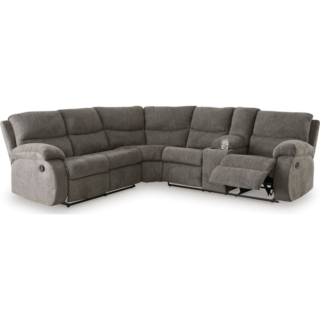 Museum 2 Piece Reclining Sectional with Console