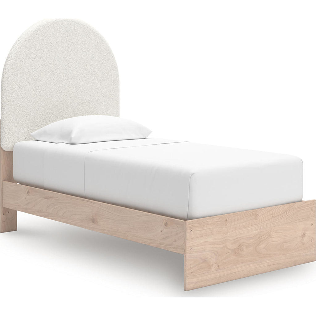 Arloster Platform Bed - Tan/White