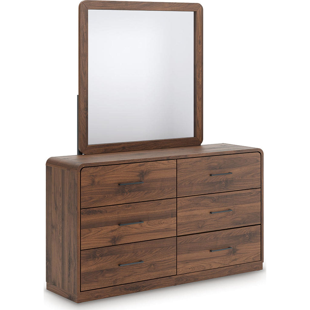 Fortlorn Dresser and Mirror - Walnut Brown