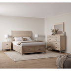 Ellesmere 6 Piece Sleigh Storage Bedroom - Champagne