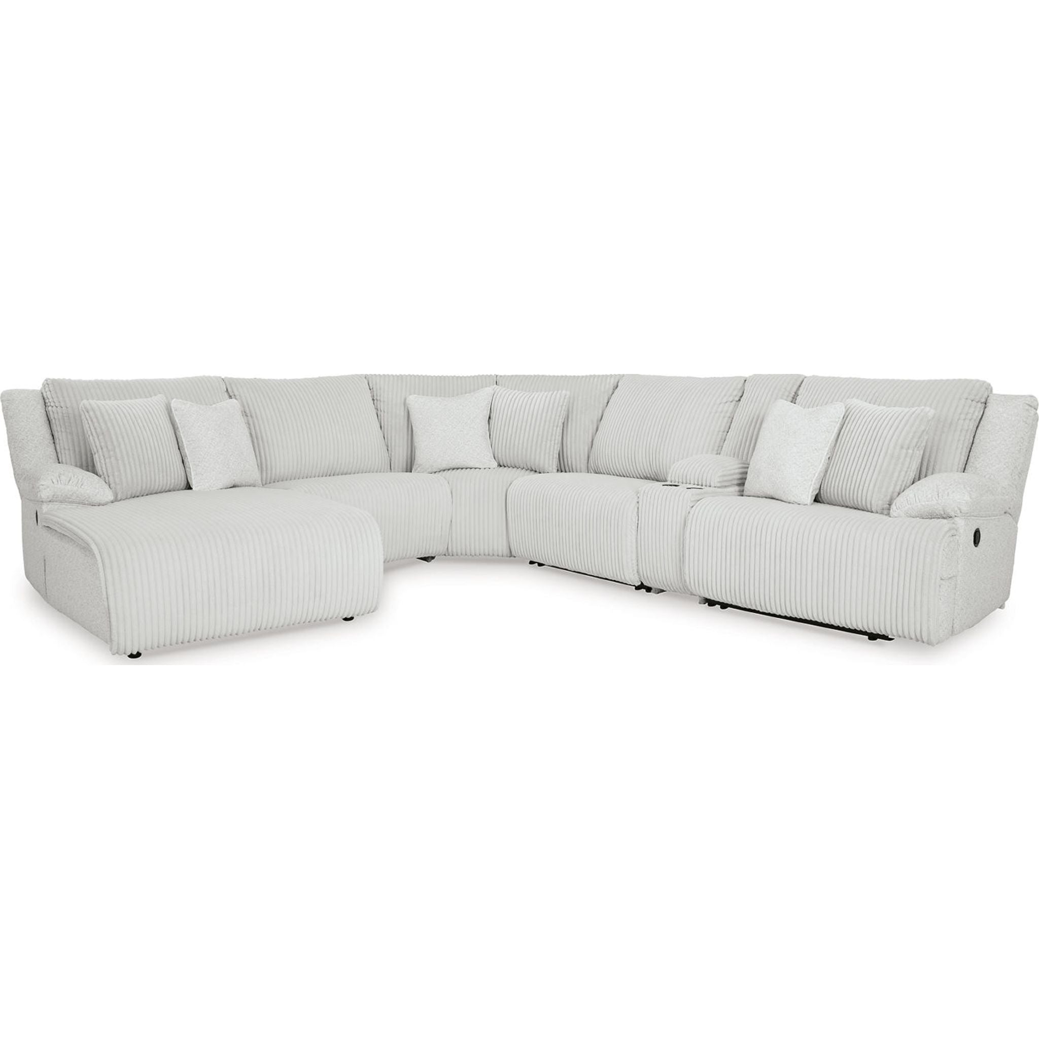 Top Tier 6 Piece Reclining Sectional with Chaise