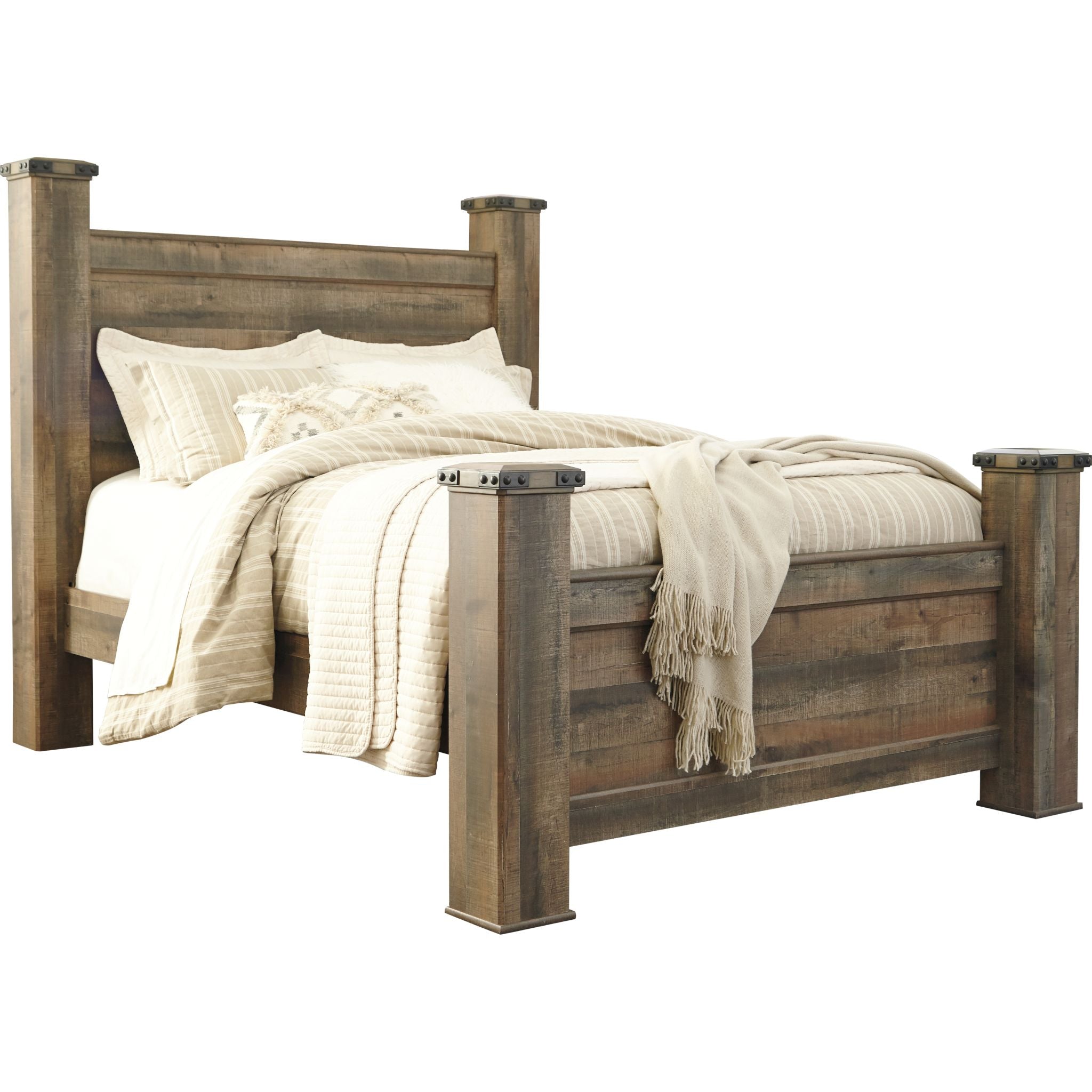 Trinell Poster Bed - Brown