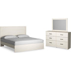 Stelsie Panel Bedroom - White