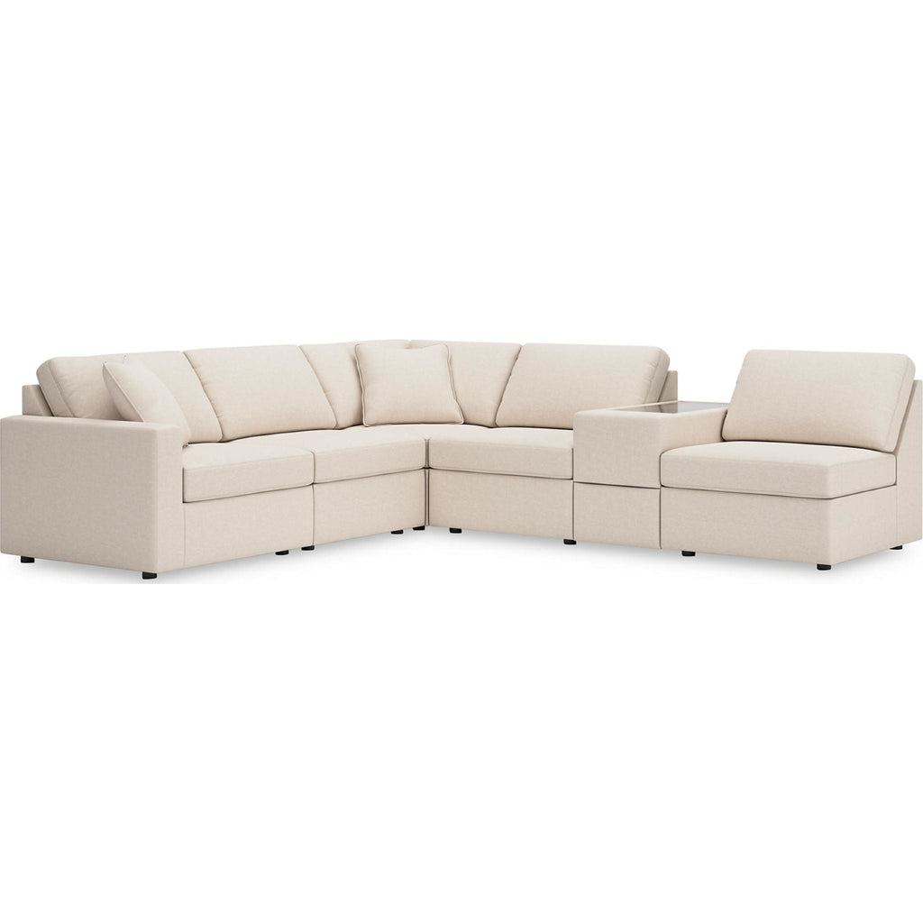 Modmax 6 Piece Modular Sectional with Storage Console