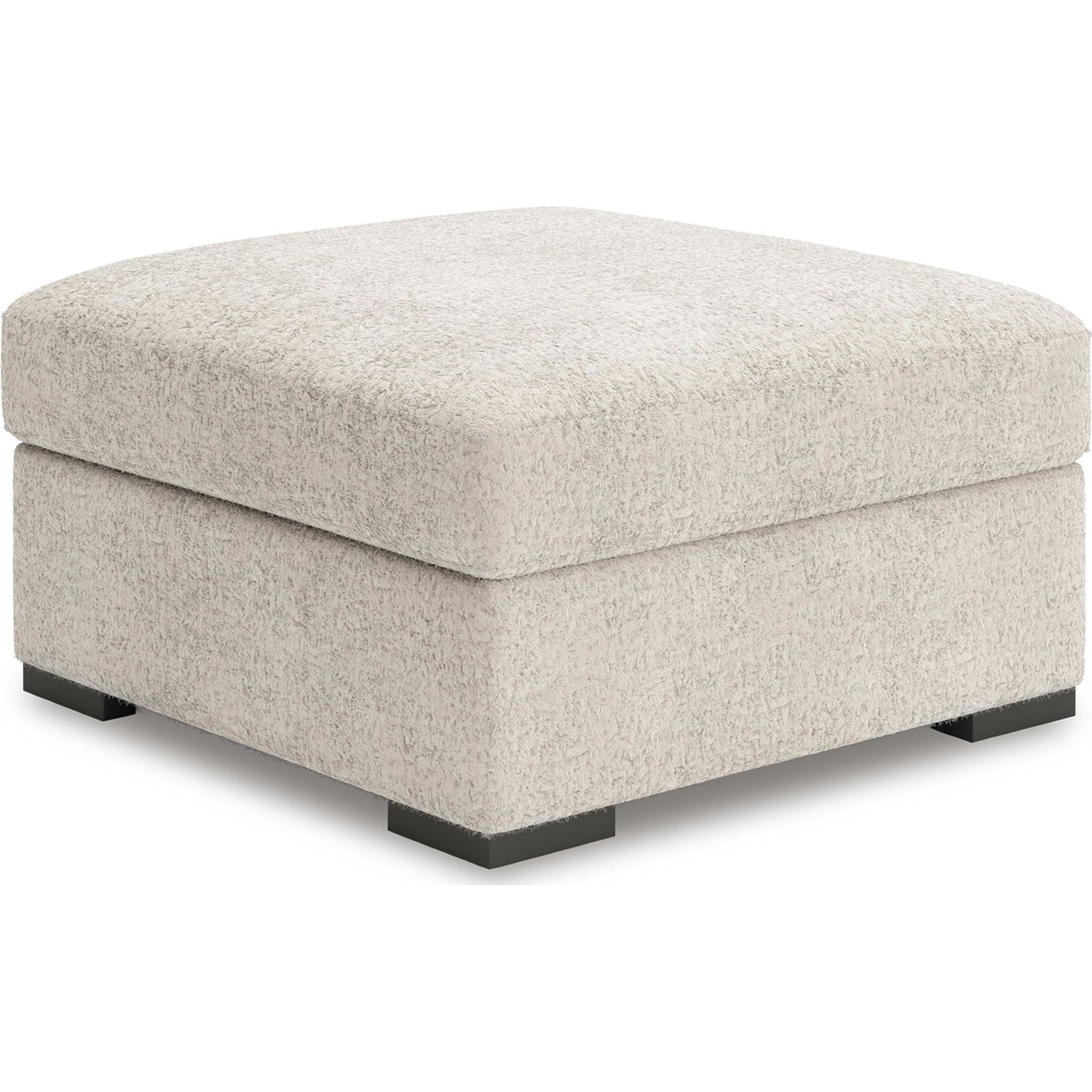 Cuddle Plush Oversized Accent Ottoman - Arctic