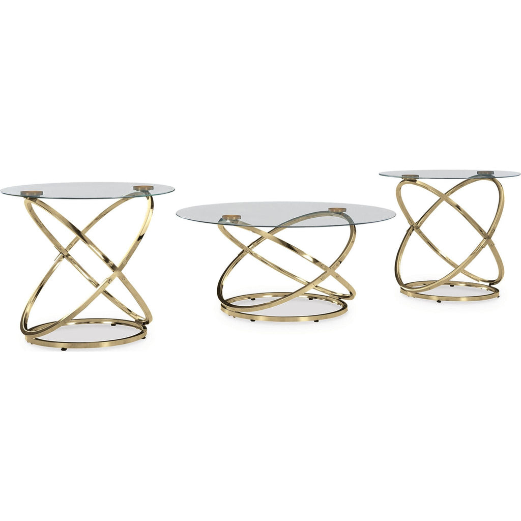 Crimonti 3 Pack Tables - Champagne